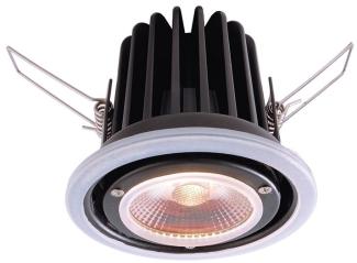 Deko Light COB 68 Mood IP65 Einbaustrahler LED schwarz IP65 12-500lm 2000-2800K >80 Ra 40° Modern