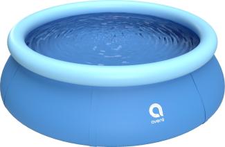 Avenli Prompt Set 240 x 63 cm Quick Up Pool, mit aufblasbarem Ring ohne Zubehör, blau