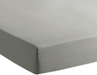 Traumschlaf 'Basic Single' Spannbettlaken, Jersey, grau, 90 x 200 - 100 x 200 cm