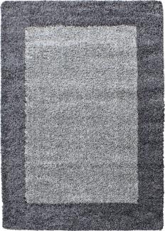 Hochflor Teppich Lux Läufer - 80x150 cm - Grau