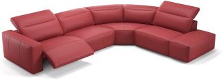 Sofanella Sofalandschaft LENOLA Ledercouch Echtleder Big Sofa in Rot M: 322 Breite x 109 Tiefe