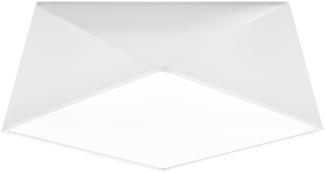 Sollux Hexa 35 Deckenlampe weiß 2x E27 dimmbar 40x40x15cm