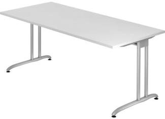 'BS19' Schreibtisch C-Gestell 180x80cm Weiß