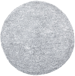 Teppich grau meliert ⌀ 140 cm Shaggy DEMRE