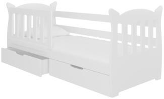 Kinderbett PENA, 160x75, weiß