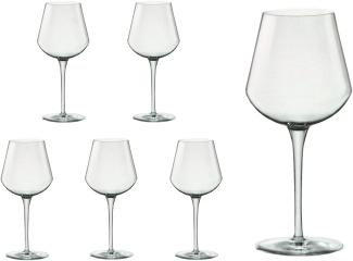 6er Set Weingläser Small inAlto 38 cl aus erstklassigem Kristallglas, bessere Bruchfestigkeit, filigranes Design