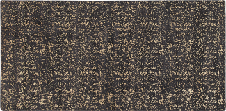 Teppich dunkelgrau-gold 80 x 150 cm abstraktes Muster ESEL