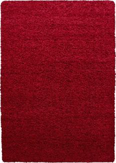 Hochflor Teppich Lux Läufer - 100x200 cm - Rot