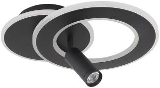 LED Deckenlampe, dimmbar, Fernbedienung, CCT, L 36,5 cm
