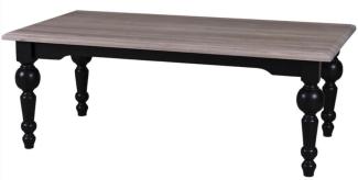Casa Padrino Landhausstil Couchtisch mit Eichenholz Tischplatte 120 x 65 x H. 45 cm - Luxus Qualität