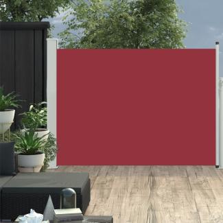 vidaXL Ausziehbare Seitenmarkise 100×500 cm Rot