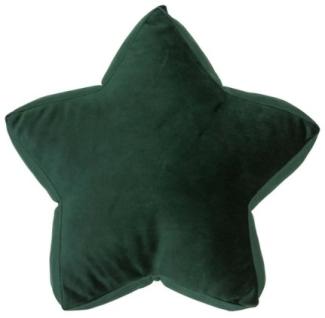 BETTY`S HOME Sternenkissen «Small» Green (32cm) STAR-30-VEL-GREEN