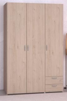 Furn. Design Kleiderschrank Enjour in Eiche 3-türig 120 cm