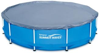 Summer Waves Poolabdeckung für Frame Pools | Poolabdeckung rund | Blau | Ø 366 cm