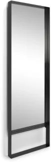 Spinder Spiegel Donna 4 Rahmen Schwarz 60x190cm