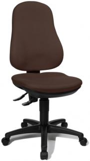 Hochwertiger Drehstuhl dunkel braun Bürostuhl ergonomische Form Made in Germany