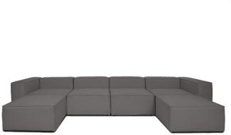 HOME DELUXE Modulares Sofa VERONA Anthrazit - Größe Verona: XXL