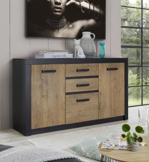 Sideboard Brügge Kommode 153cm fresco kastanie Rahmenoptik