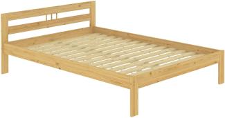 Erst-Holz Holzbett Kiefer natur Massivholz 120x200 Jugendbett Einzelbett V-60. 64-12 inkl. Rollrost