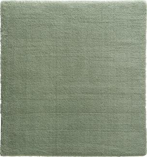 Teppich in Hellgrün aus 100% Polyester - 150x80x3cm (LxBxH)