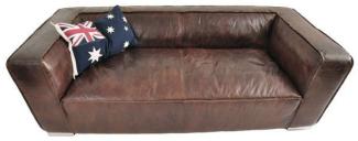 Clubsofa Eastwood 2,5-Sitzer Leder Vintage-Cigar