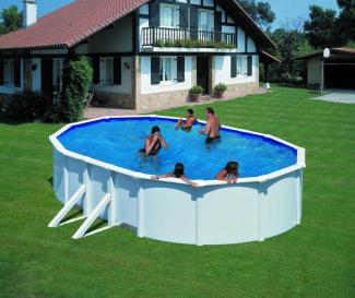 BWT Pool in Ovalform im Set mit Sandfilteranlage & Leiter, Swimmingpool in verschiedenen Grössen