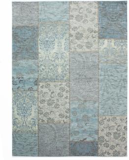 Eleganter Vintage-Jacquardteppich COQUET OPAL von Kadima Design. Farbe: Türkis, Größe: 120x170 cm