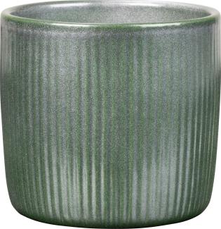 Scheurich Blumentopf aus Keramik Luxery Ø 15 x 13,7 cm grün