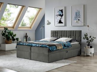 Boxspringbett Trifoli III, Farbe: Kronos 15