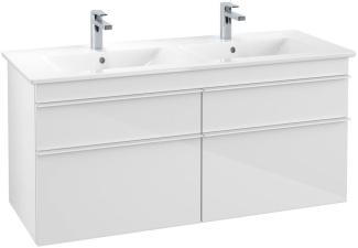 Villeroy & Boch VENTICELLO Waschtischunterschrank 125 cm breit, Weiß, Griff Weiß