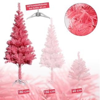 Künstlicher Weihnachtsbaum inkl. Ständer Tannenbaum Christbaum pink 180cm