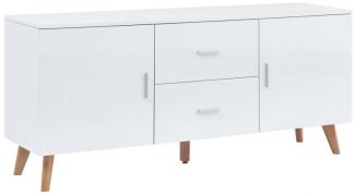 vidaXL Sideboard Weiß 160×40×70 cm MDF