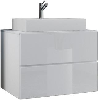 Lendas S Waschbeckenunterschrank 60cm Waschbecken Unterschrank Badzimmer weiß