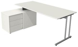 Kerkmann Schreibtisch mit Sideboard START UP 4945 Weiß