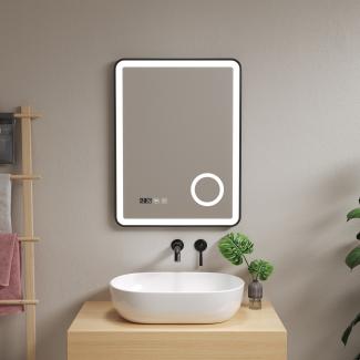 LED-Badspiegel Pescara 50x70 cm Schwarz [pro. tec]