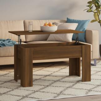 vidaXL Couchtisch Braun Eichen-Optik 101x49x52 cm Holzwerkstoff [819280]