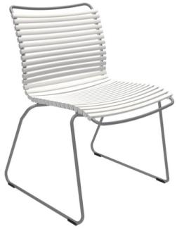 Outdoor Stuhl Click ohne Armlehne weiß