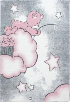 Kinder Teppich Kikki rechteckig - 160x230 cm - Pink