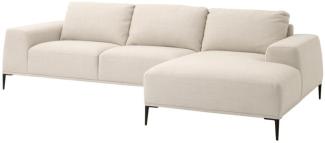 Casa Padrino Luxus Lounge Sofa Naturfarbig 285 x 164 x H. 80 cm