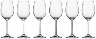 Leonardo Daily Weißweinglas, 6er Set, Weinglas, Glas, 370 ml, 35242