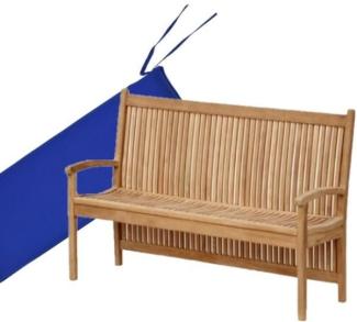 Bankauflage 120 cm x 50 cm für Gartenbank Pescara - blau