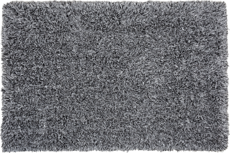Teppich schwarz-weiß 140 x 200 cm Shaggy CIDE