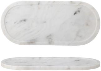 Bloomingville Emmaluna Tablett 45,5x20 cm weiß Marmor