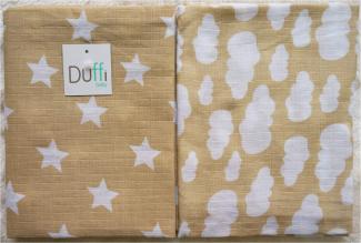 Duffi Baby 5415-05 - Leichte Decken aus 100% Baumwolle, 2 Stück, 90 x 75 cm