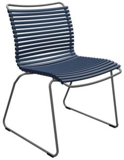 Outdoor Stuhl Click ohne Armlehne dunkelblau