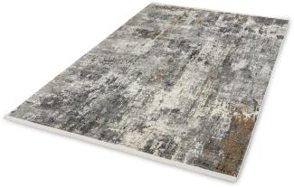 Teppich in Anthrazit/Creme Allover - 150x80x0,6 (LxBxH)