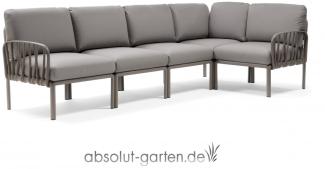 Komodo 5 Loungesofa Kunststoff (Tortora / grigio komodo)