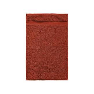 Cotonea Bio-Baumwolle Handtücher | Gästetuch 30x50 cm | ziegel