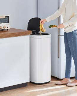 SONGMICS Mülleimer mit Bewegungssensor, Abfalleimer Küche 50 L automatisch