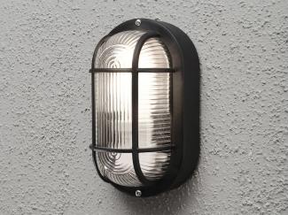 LED Kellerleuchte für Wand-& Deckenmontage Schwarz, Höhe 20cm